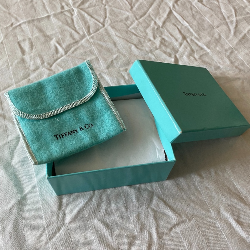 Tiffany & Co. Blue Box and Blue Jewelry Pouch